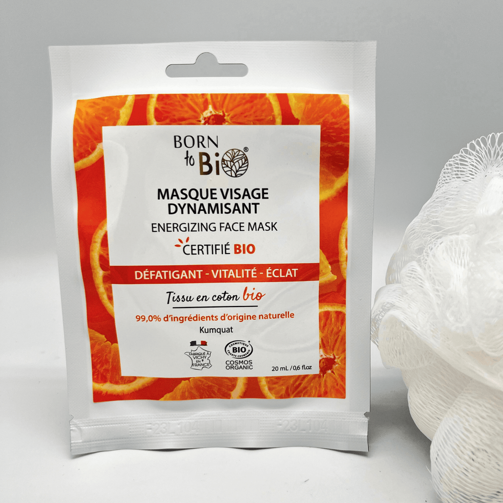 Masque visage Dynamisant en coton - Certifié Bio - Ladykheira Lab
