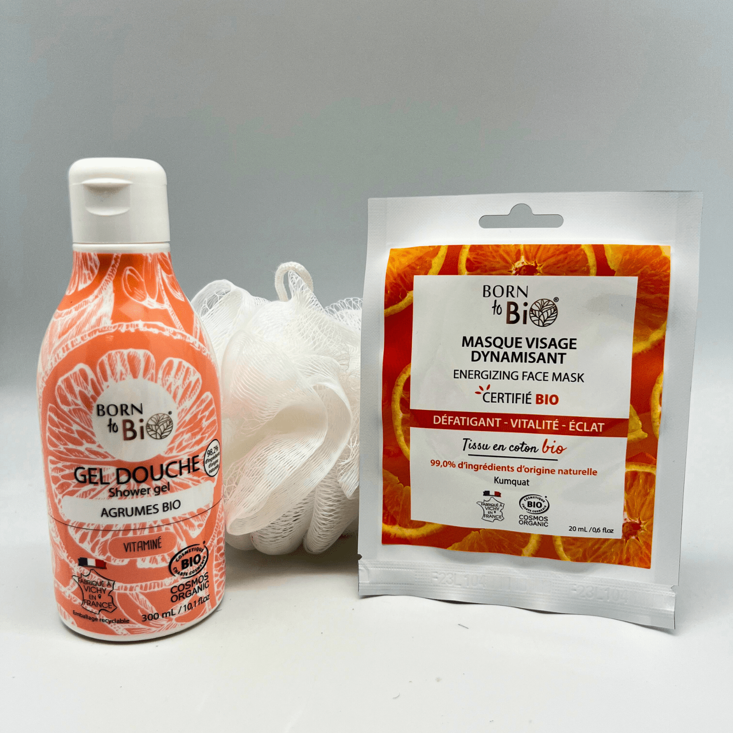 Masque visage Dynamisant en coton - Certifié Bio - Ladykheira Lab