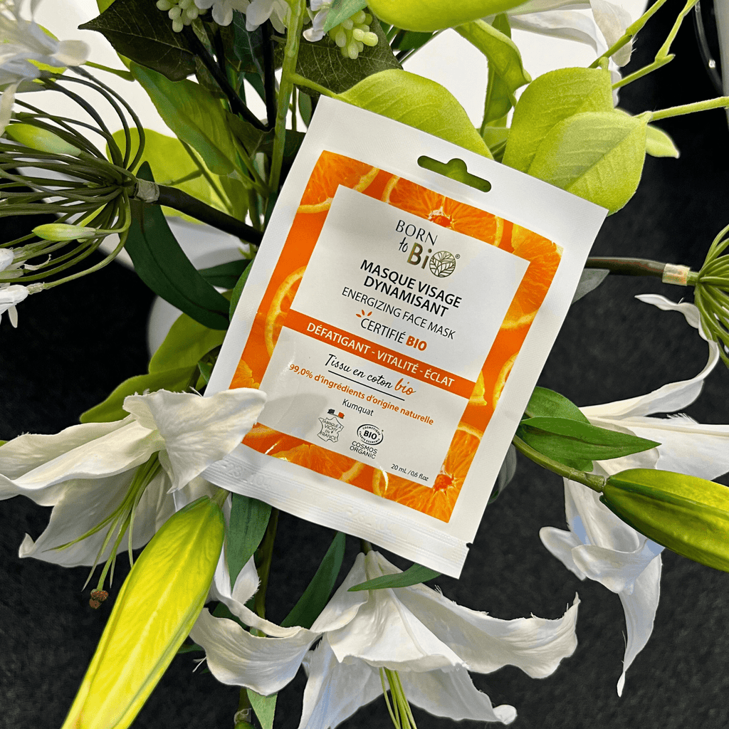 Masque visage Dynamisant en coton - Certifié Bio - Ladykheira Lab